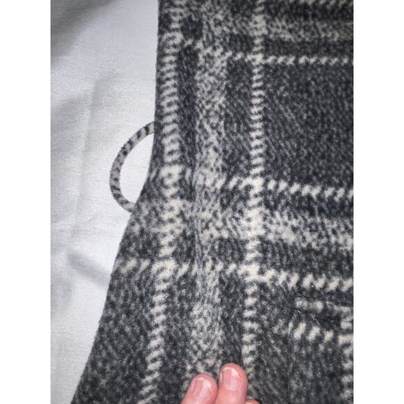 IKE BEHAR Double Breasted Plaid Coat in Soft Fleece - Women's Size M - Cozy! - Picture 12 of 12